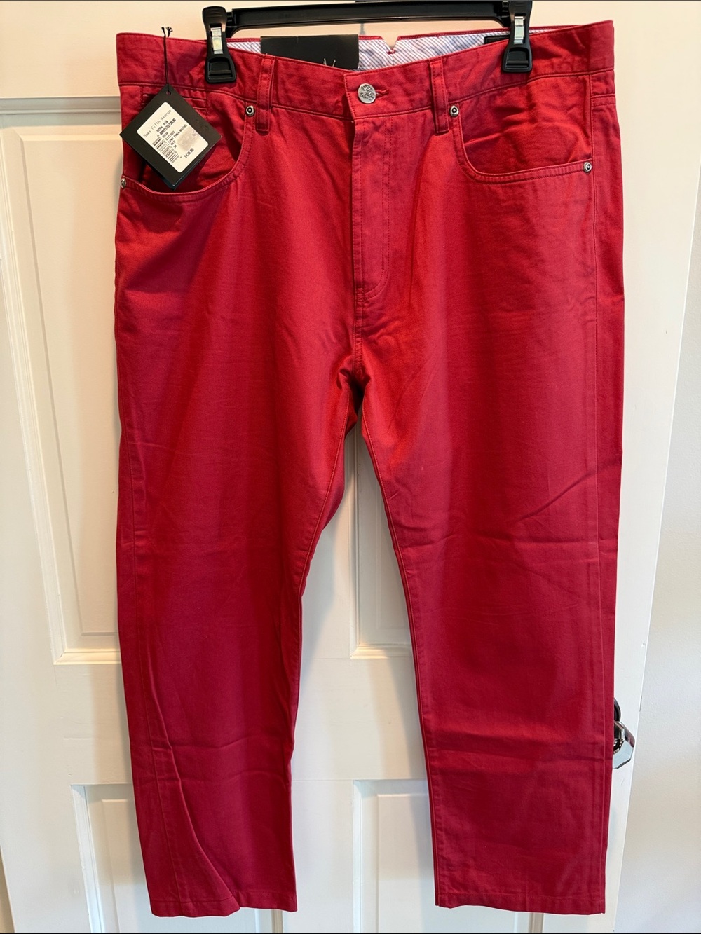 Saks Fifth Avenue men’s red chino pants size 34